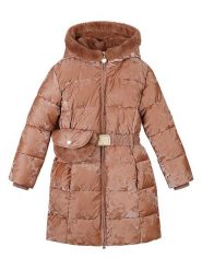 Le Chic Płaszcz pikowany "Bodhi" w kolorze jasnobrązowym rozmiar: 158/164. Brązowe płaszcze Le Chic, bez wzorów, z tkaniny, bez kaptura. Za 246.53 zł.