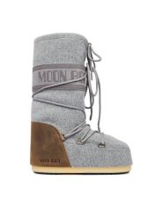 Moon Boot Śniegowce 80D1403230 Szary. Szare śniegowce Moon Boot, bez wzorów, z materiału, bez zapięcia. Za 1,319.00 zł.