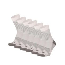 Skarpety kompresyjne do biegania ćwierć 6 szt., białe, wielokolorowe. Białe skarpetki XTREME, bez wzorów, z elastanu. W wyprzedaży za 186.40 zł.