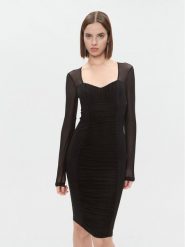 Marciano Guess Sukienka koktajlowa 3BGK0E 6851Z Czarny Bodycon Fit. Czarne sukienki Marciano Guess, z aplikacjami, z syntetyku, wizytowe, bez kołnierzyka, bez ramiączek, bodycon. Za 559.99 zł.