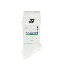 Skarpety sportowe Yonex Long 19256. Białe skarpetki YONEX, bez wzorów, z bawełny. Za 89.00 zł.