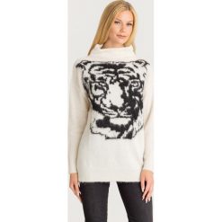 SWETER LIU JO. Białe swetry Liu Jo, l, z aplikacjami, z materiału, bez ramiączek. Za 1,079.00 zł.