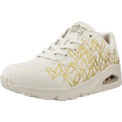 Tenisówki Skechers Model Uno - Golden Heart Kolor Biały. Białe trampki Skechers, bez wzorów, z materiału, sportowe, bez zapięcia. Za 614.00 zł.