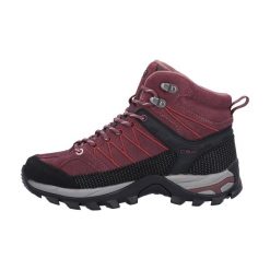 Buty trekkingowe damskie CMP Rigel Mid. Czarne trekkingi CMP, bez wzorów, z gumy, bez zapięcia, trekkingowe. W wyprzedaży za 399.99 zł.
