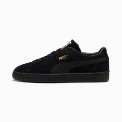 Buty sportowe Puma Suede Classic. Czarne buty treningowe Puma, na zimę, bez wzorów, z gumy, bez zapięcia, trekkingowe, puma suede. Za 287.00 zł.