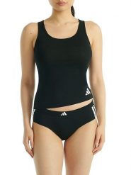 Adidas Top w kolorze czarnym rozmiar: XXL. Czarne topy adidas, xxl, bez wzorów, bez kołnierzyka, bez ramiączek. Za 65.23 zł.