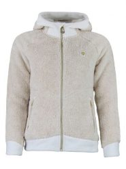 Peak Mountain Kurtka polarowa "Almi" w kolorze beżowym rozmiar: L. Brązowe kurtki Peak Mountain, l, bez wzorów, z polaru, bez kaptura. Za 144.24 zł.