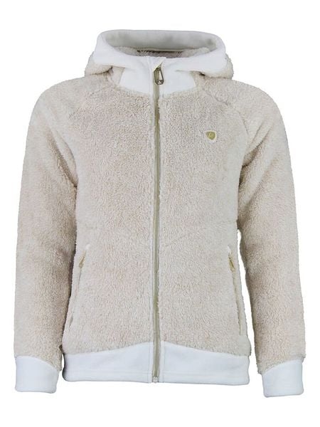 Peak Mountain Kurtka polarowa "Almi" w kolorze beżowym rozmiar: L. Brązowe kurtki Peak Mountain, l, bez wzorów, z polaru, bez kaptura. Za 135.49 zł.