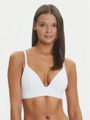 Hunkemöller Biustonosz braletka 302037 Biały. Białe biustonosze Hunkemöller, bez wzorów, z bawełny. Za 79.99 zł.