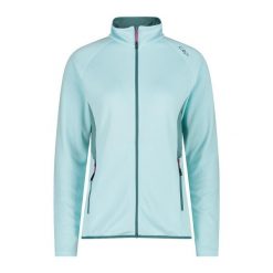 Bluza damska turystyczna CMP 35L6436. Zielone bluzy CMP, l, bez wzorów, sportowe, bez ramiączek, bez kaptura. Za 285.80 zł.