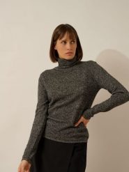 Just Cashmere Kaszmirowy sweter "Ava" w kolorze antracytowym rozmiar: XL. Czarne swetry Just Cashmere, xl, bez wzorów, z kaszmiru, bez ramiączek. Za 347.99 zł.
