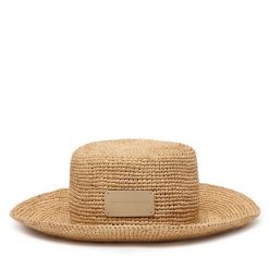 Kapelusz Emporio Armani. Brązowe kapelusze Emporio Armani, bez wzorów. Za 759.99 zł.