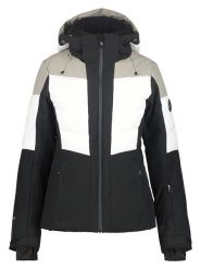 Icepeak Kurtka narciarska "Florala" w kolorze beżowo-biało-czarnym rozmiar: 48. Białe kurtki narciarskie Icepeak, m, bez wzorów, z materiału, bez kaptura, narciarskie. Za 500.38 zł.