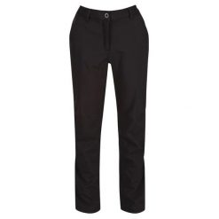 Spodnie Trekkingowe Damskie Softshell Fenton. Czarne spodnie narciarskie Regatta, bez wzorów, z softshellu, narciarskie. Za 152.99 zł.