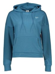 Reebok Bluza "French Terry" w kolorze niebieskim rozmiar: L. Niebieskie bluzy Reebok, l, bez wzorów, bez ramiączek, z kapturem. Za 110.04 zł.