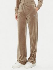 Guess Spodnie dresowe V3BB26 KBXI2 Brązowy Regular Fit. Brązowe spodnie dresowe Guess, z aplikacjami, z dresówki. Za 249.99 zł.