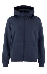 Craft Community 2.0 FZ Hoodie W – Bluza z kapturem na zamek z bawełny. Niebieskie bluzy z kapturem Craft, l, bez wzorów, z bawełny, z kapturem. Za 300.70 zł.