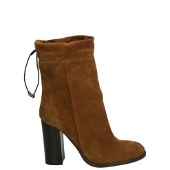 BRĄZOWE BOTKI ZE ŚCIĄGACZEM T105 CAMOS CUOIO. Brązowe botki Venezia, bez wzorów, ze skóry, bez obcasa, bez zapięcia. Za 219.00 zł.
