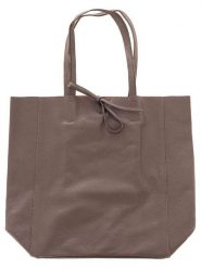 Zwillingsherz Skórzany shopper bag w kolorze brązowym - 40 x 45 cm rozmiar: onesize. Brązowe shopper bag Zwillingsherz, bez wzorów, z materiału, na ramię, bez dodatków. Za 159.95 zł.