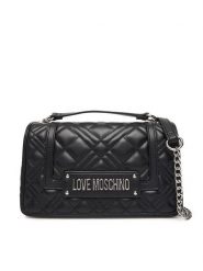 LOVE MOSCHINO Torebka JC4001PP1NLA000B Czarny. Czarne kopertówki Love Moschino, bez wzorów, ze skóry, wizytowe, bez dodatków. Za 659.99 zł.