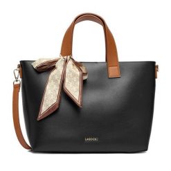 Torebka Lasocki. Czarne torebki klasyczne Lasocki, bez wzorów, klasyczne, bez dodatków. Za 199.99 zł.