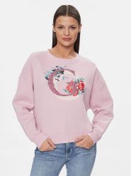 Guess Bluza W4RQ11 K9Z21 Różowy Regular Fit. Czerwone bluzy Guess, s, z aplikacjami, z syntetyku, bez kaptura. Za 219.99 zł.