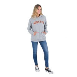 Bluza damska z kapturem Hurley Os University. Szare bluzy z kapturem Hurley, m, bez wzorów, z kapturem, na fitness i siłownię. Za 249.00 zł.