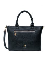 Beverly Hills Polo Club Torebka CEO-BHPC-C-006-08 Granatowy. Niebieskie torebki klasyczne Beverly Hills Polo Club, bez wzorów, z materiału, bez dodatków. Za 229.99 zł.