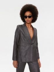 TWINSET Marynarka 232TT2453 Szary Regular Fit. Szare marynarki i żakiety Twinset, bez wzorów, z wełny, bez ramiączek. Za 1,899.00 zł.