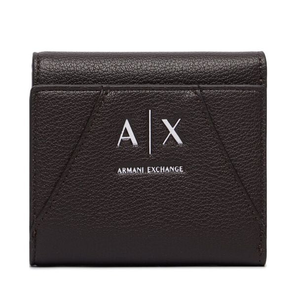 Portfel Armani Exchange. Brązowe portfele Armani Exchange, bez wzorów. Za 269.99 zł.
