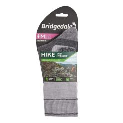 Skarpety do turystyki damskie Bridgedale HIKE MW END BO ORI LD sil L. Szare skarpetki Bridgedale, bez wzorów. Za 98.99 zł.