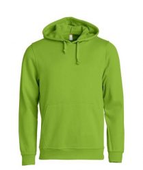 Clique Basic Hoody bluza z kapturem unisex, miękki trwały materiał – light green. Zielone bluzy CLIQUE, xs, bez wzorów, z bawełny, bez ramiączek, z kapturem. Za 172.75 zł.