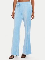 Juicy Couture Spodnie dresowe Caisa JCSEBJ008 Niebieski Slim Fit. Niebieskie spodnie dresowe Juicy Couture, bez wzorów, z bawełny. Za 379.99 zł.