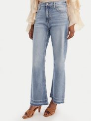 BOSS Jeansy Soft Kick 50552430 Niebieski Flare Fit. Niebieskie jeansy Boss, bez wzorów, z bawełny. Za 599.99 zł.