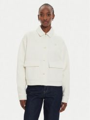 Calvin Klein Jeans Kurtka przejściowa J20J223770 Écru Regular Fit. Kurtki Calvin Klein Jeans, m, bez wzorów, z bawełny, bez kaptura. Za 339.99 zł.
