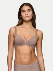 Triumph Biustonosz z fiszbiną Make-Up Illusion 10217848 Brązowy. Brązowe biustonosze Triumph, bez wzorów, z syntetyku. Za 129.99 zł.
