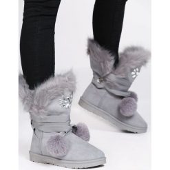 Szare Śniegowce Ice Queen. Śniegowce marki Born2be. Za 79.99 zł.