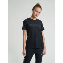 Koszulka damska Hummel hmlzenia. Czarne t-shirty sportowe Hummel, xs, bez wzorów, z bawełny, bez ramiączek, do piłki nożnej. Za 131.50 zł.