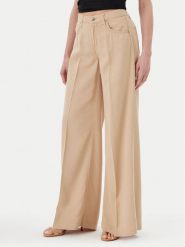 ViCOLO Jeansy DD5043 Beżowy Wide Leg. Brązowe jeansy ViCOLO, s, bez wzorów, z jeansu. Za 289.99 zł.