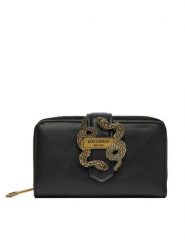 Just Cavalli Portfel 79RA5PA4 ZSA89 Czarny. Czarne portfele Just Cavalli, bez wzorów, ze skóry. Za 319.99 zł.