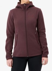 Bluza z kapturem damska Vaude Idris Fleece Hoody. Czerwone bluzy z kapturem Vaude, l, bez wzorów, z materiału, z kapturem, trekkingowe. Za 362.99 zł.