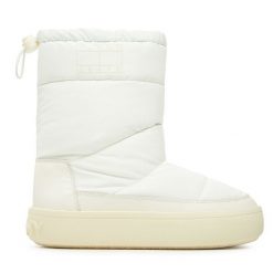 Śniegowce Tommy Jeans. Białe śniegowce Tommy Jeans, bez wzorów, z jeansu, bez zapięcia. Za 749.99 zł.