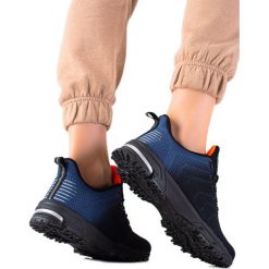DK Wygodne Buty Sportowe granatowe niebieskie. Niebieskie buty treningowe DK, bez wzorów, bez zapięcia. Za 189.92 zł.