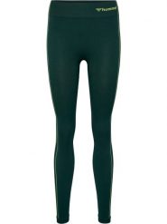 Damskie legginsy bezszwowe Hummel Zone. Zielone legginsy Hummel, bez wzorów, z materiału. Za 194.00 zł.