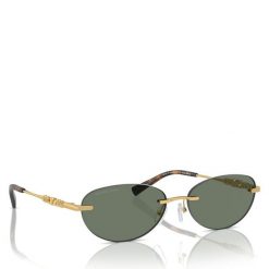 Okulary przeciwsłoneczne Michael Kors. Żółte okulary przeciwsłoneczne Michael Kors, bez wzorów, złote. Za 649.99 zł.