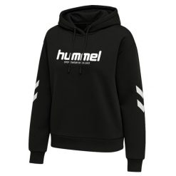 Bluza damska z kapturem Hummel Legacy 2.0. Czarne bluzy Hummel, bez wzorów, sportowe, bez ramiączek, z kapturem. Za 279.50 zł.