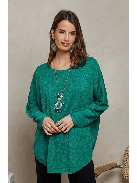 Plume Sweter "Diamond" w kolorze zielonym rozmiar: L. Zielone swetry Plume, l, bez wzorów, bez ramiączek. Za 154.07 zł.