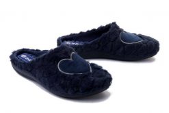 INBLU EC-99 004 granatowy, kapcie damskie. Niebieskie kapcie Inblu, bez wzorów, z tkaniny. Za 55.99 zł.