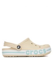 Crocs Klapki BAYABAND CLOG 205089-1LI Beżowy. Brązowe klapki Crocs, bez wzorów, z tworzywa sztucznego, bez obcasa, bez zapięcia. Za 229.99 zł.