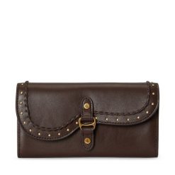 Portfel LAUREN RALPH LAUREN. Brązowe portfele Lauren Ralph Lauren, bez wzorów. Za 839.99 zł.